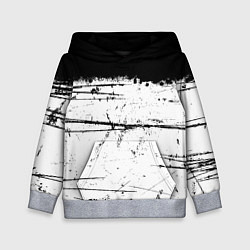 Толстовка-худи детская ИСПАЧКАННЫЙ КРАСКОЙ, цвет: 3D-меланж