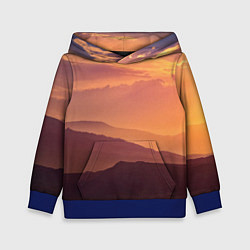 Детская толстовка Закат в горах