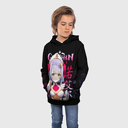 Толстовка-худи детская Ноэлль Genshin Impact, цвет: 3D-черный — фото 2