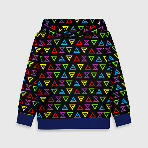 Детская толстовка ВЕДЬМАК ЗНАКИ ПАТТЕРН ЦВЕТНОЙ THE WITCHER / 3D-Синий – фото 1