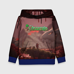 Толстовка-худи детская Terraria Тэррария, цвет: 3D-синий