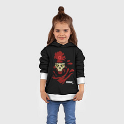 Толстовка-худи детская Рукотворный кошмар, цвет: 3D-белый — фото 2