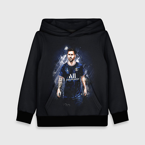 Детская толстовка Lionel Messi Paris Saint-Germain / 3D-Черный – фото 1