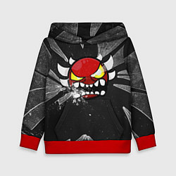 Толстовка-худи детская Geometry Dash: Fragments, цвет: 3D-красный