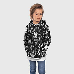 Толстовка-худи детская BERSERK SYMBOL LOGO БЕРСЕРК СИМВОЛИКА ПАТТЕРН, цвет: 3D-белый — фото 2