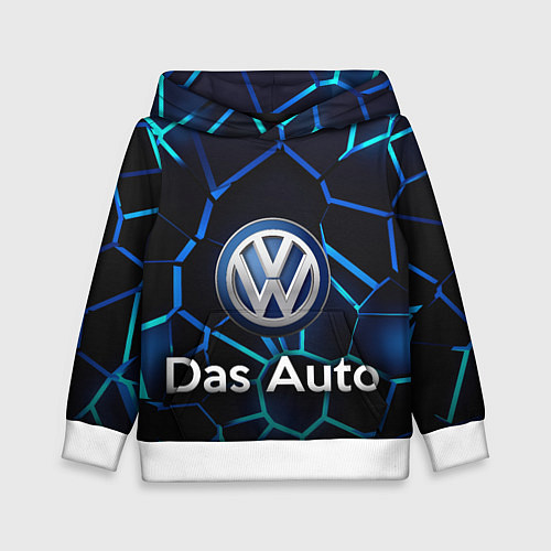 Детская толстовка Volkswagen слоган Das Auto / 3D-Белый – фото 1