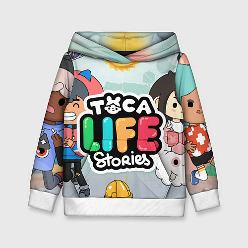 Детская толстовка Toca Life: Stories / 3D-Белый – фото 1