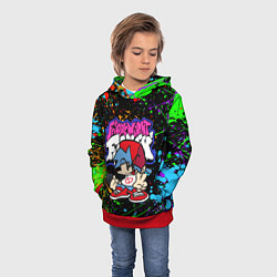 Толстовка-худи детская FRIDAY NIGHT FUNKIN БРЫЗГИ КРАСОК, ГЕРОЙ, цвет: 3D-красный — фото 2