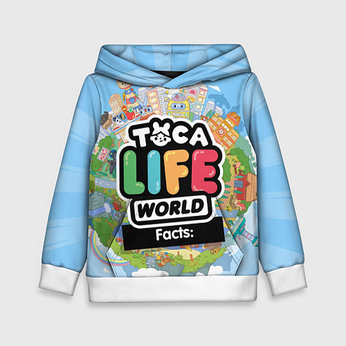 Детская толстовка Toca Life World / 3D-Белый – фото 1