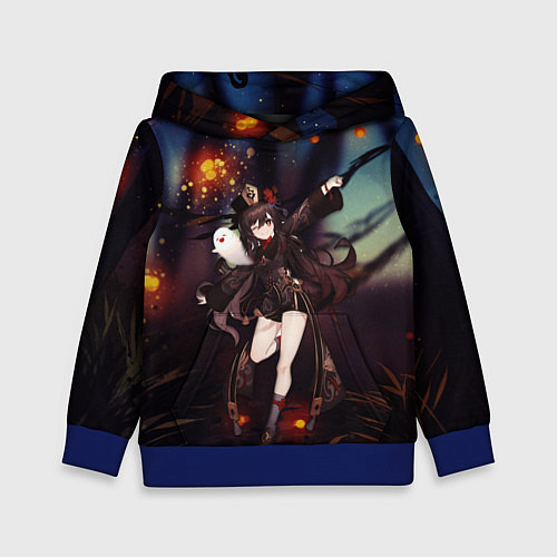 Детская толстовка Ху Тао Hu Tao / 3D-Синий – фото 1