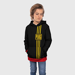 Толстовка-худи детская Battlegrounds PUBG, цвет: 3D-красный — фото 2