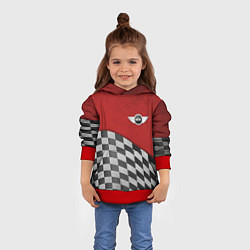 Толстовка-худи детская Финиш Cooper, цвет: 3D-красный — фото 2
