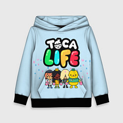 Толстовка-худи детская Toca Life: Logo, цвет: 3D-черный