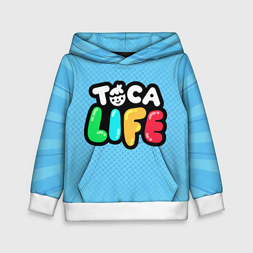 Детская толстовка Toca Life: Logo / 3D-Белый – фото 1