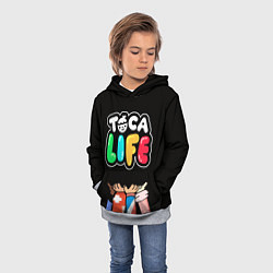 Толстовка-худи детская Toca Life: Friends, цвет: 3D-меланж — фото 2