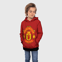 Толстовка-худи детская Manchester United F C, цвет: 3D-черный — фото 2