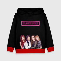 Толстовка-худи детская BLACKPINK NEON, цвет: 3D-красный