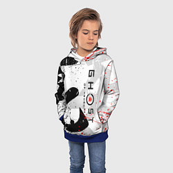 Толстовка-худи детская GHOST OF TSUSHIMA ПРИЗРАК ЦУСИМЫ БЕЛЫЙ, цвет: 3D-синий — фото 2