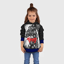 Толстовка-худи детская BERSERK ANIME БЕРСЕРК, цвет: 3D-синий — фото 2