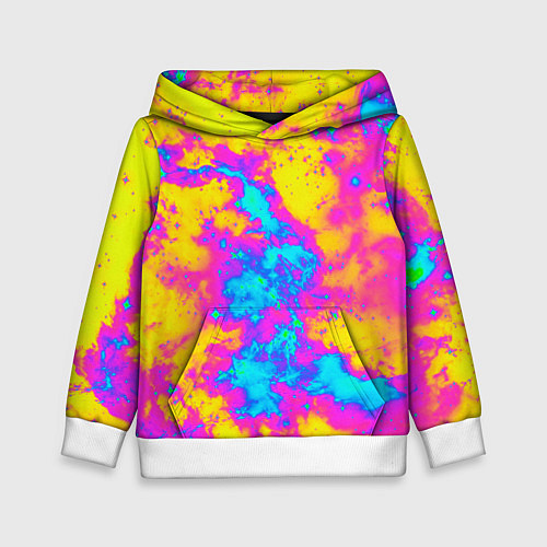 Детская толстовка Яркая абстракция космических красок / 3D-Белый – фото 1