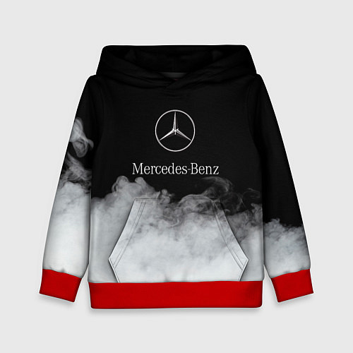 Детская толстовка Mercedes-Benz Облака / 3D-Красный – фото 1