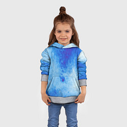 Толстовка-худи детская Заморозки, цвет: 3D-меланж — фото 2