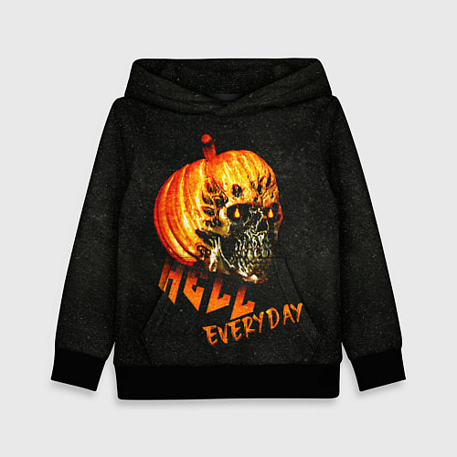 Детская толстовка Helloween череп тыква scull pumkin / 3D-Черный – фото 1