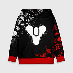 Детская толстовка DESTINY 2 RED & WHITE PATTERN LOGO