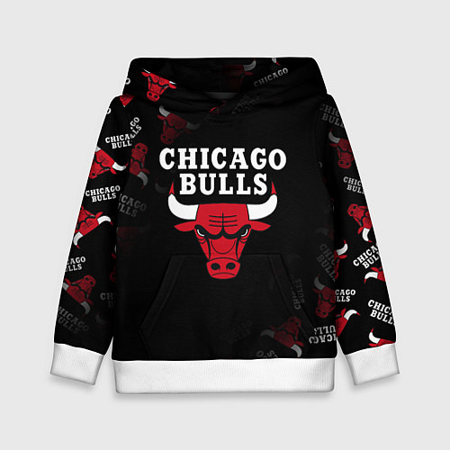 Детская толстовка ЧИКАГО БУЛЛС БЫКИ CHICAGO BULLS / 3D-Белый – фото 1