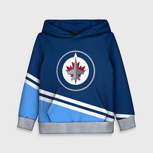 Детская толстовка Виннипег Джетс / 3D-Меланж – фото 1