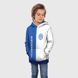 Толстовка-худи детская Volkswagen, ФОЛЬКСВАГЕН, цвет: 3D-синий — фото 2