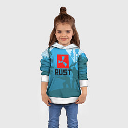 Толстовка-худи детская Выживалка Раст, цвет: 3D-белый — фото 2