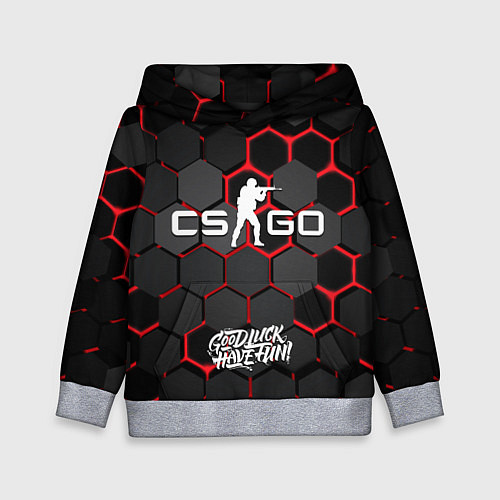 Детская толстовка CS:GO 3D плиты / 3D-Меланж – фото 1
