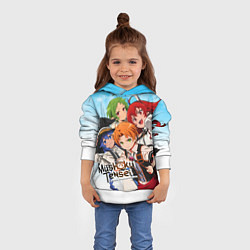 Толстовка-худи детская Реинкарнация безработного главные герои, цвет: 3D-белый — фото 2