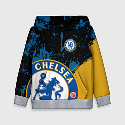 Толстовка-худи детская ЧЕЛСИ CHELSEA GOLDEN LOGO, цвет: 3D-меланж