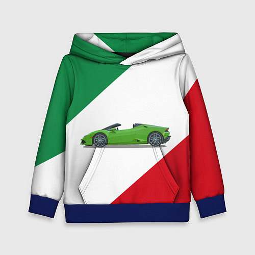 Детская толстовка Lamborghini Италия / 3D-Синий – фото 1