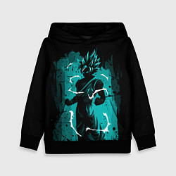 Толстовка-худи детская Ultra Goku, Гоку, цвет: 3D-черный