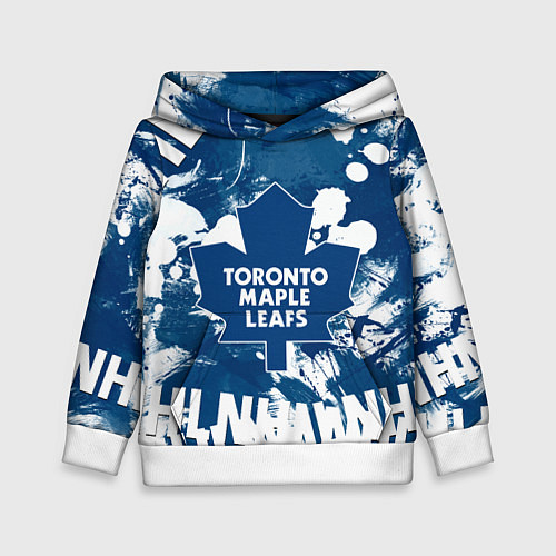Детская толстовка Торонто Мейпл Лифс, Toronto Maple Leafs / 3D-Белый – фото 1