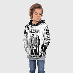 Толстовка-худи детская Maneskin Монэскин, рок - группа, цвет: 3D-меланж — фото 2