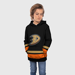 Толстовка-худи детская Anaheim Ducks Анахайм Дакс, цвет: 3D-черный — фото 2