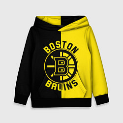 Толстовка-худи детская Boston Bruins, Бостон Брюинз, цвет: 3D-черный