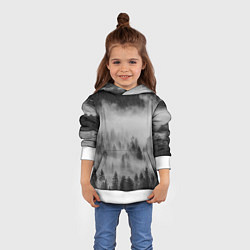 Толстовка-худи детская ТУМАННЫЙ ЛЕС FOREST, цвет: 3D-белый — фото 2