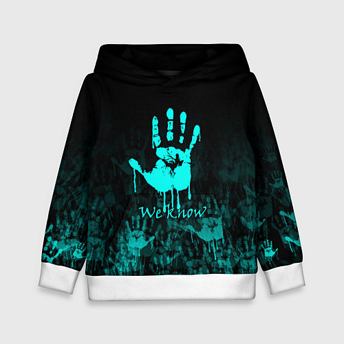 Детская толстовка WE KNOW NEON LOGO / 3D-Белый – фото 1