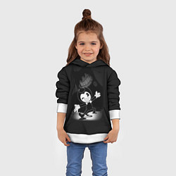 Толстовка-худи детская BENDY - БЕНДИ ИГРА, цвет: 3D-белый — фото 2