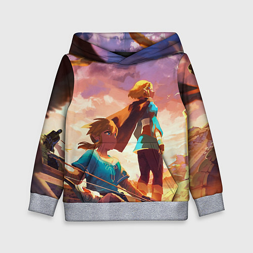 Детская толстовка Legend of Zelda Легенда о Зельде / 3D-Меланж – фото 1