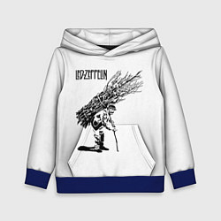 Толстовка-худи детская Led Zeppelin IV, цвет: 3D-синий