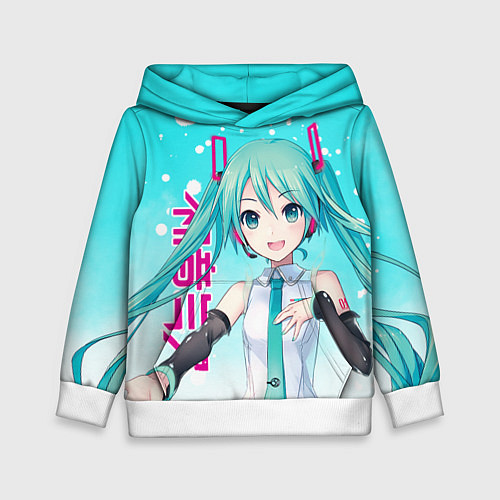 Детская толстовка Hatsune Miku, Мику Хацунэ / 3D-Белый – фото 1