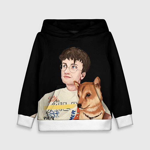 Детская толстовка Бульвар Депо с пёсиком / 3D-Белый – фото 1