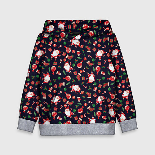 Детская толстовка Christmas Santa / 3D-Меланж – фото 1