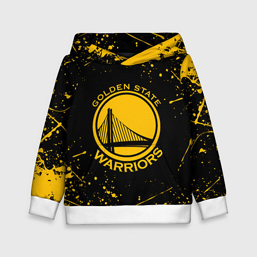 Детская толстовка GOLDEN STATE WARRIORS? , БРЫЗГИ КРАСОК / 3D-Белый – фото 1